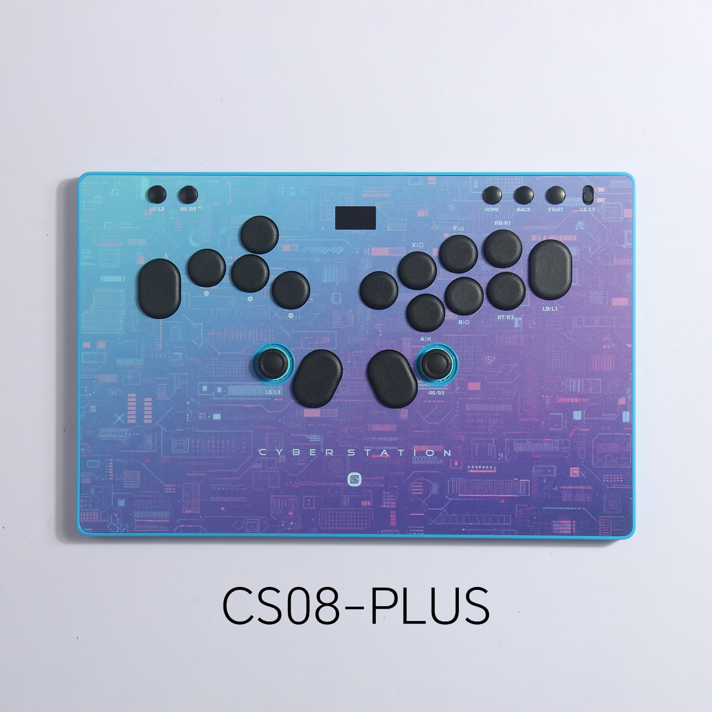 赛博驿站CS08-PLUS左右双摇杆HITBOX平板游戏控制器 街霸格斗键盘