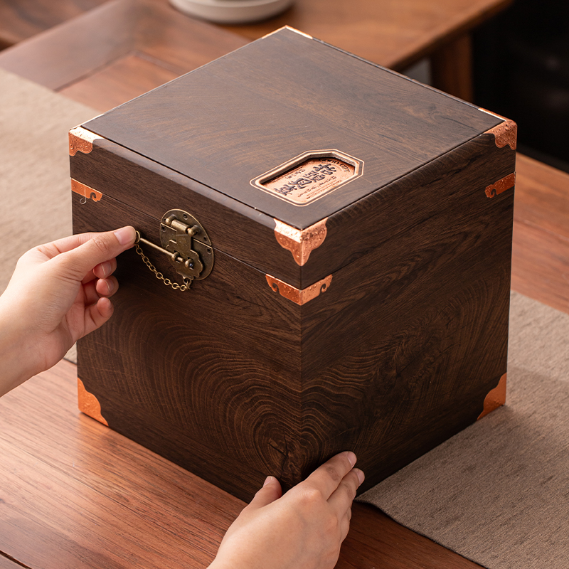 中式复古茶叶包装空盒散茶一斤装