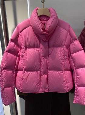 实体正品YWD8598高端轻奢百搭洋气短款羽绒服外套2025冬新女ya格