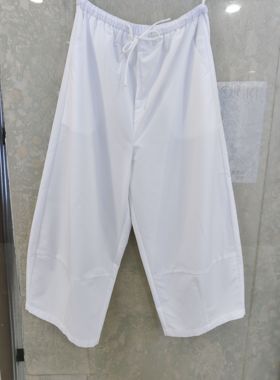 专柜正品81B-1060时尚气质简约松紧腰百搭休闲八分裤2026夏新女款