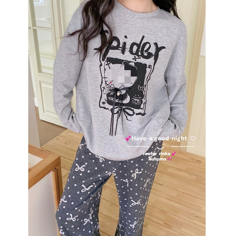 天使KT!梨花家2025秋冬新品家居服 ReefurRinka简约慵懒风睡衣