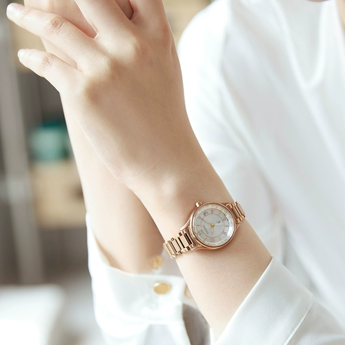 Официальный сайт Citizen, флагманские аутентичные женские часы Shubo с титановым покрытием вишневого цвета, розовое золото, легкая кинетическая энергия, многостанционные радиоволновые женские часы EC1162