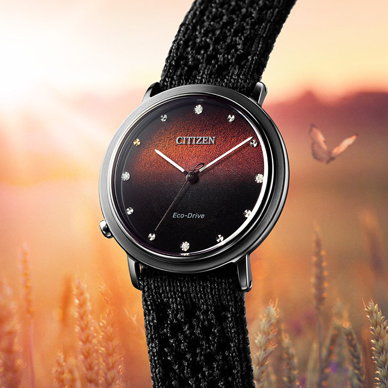 西铁城官方正品2022年夏季新品光动能女士手表EM1007