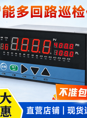 智能温度巡检仪多路温度检测报警仪8路16路32路热电偶热电阻RS485