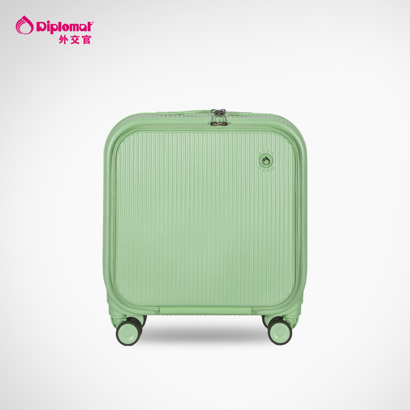 diplomat外交官行李箱前值开口拉杆箱女小型商务箱登机旅行箱16寸