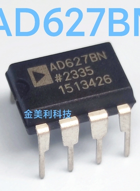 AD627  AD627BN   AD627BNZ 全新进口原装 仪表放大器 封装PDIP-8