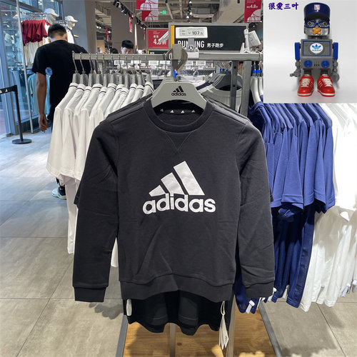 Adidas阿迪达斯 童装 经典舒适百搭运动休闲圆领长袖卫衣 GN4029