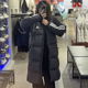 阿迪达斯 男女同款 黑色长款 Adidas 休闲羽绒服保暖防风 JG3840
