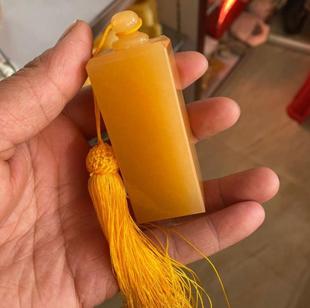 天然米黄玉篆刻私人个人印章姓名书画书法章收藏书印玺免费刻章料