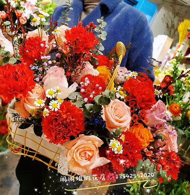 丹东母亲节康乃馨玫瑰鲜花速递