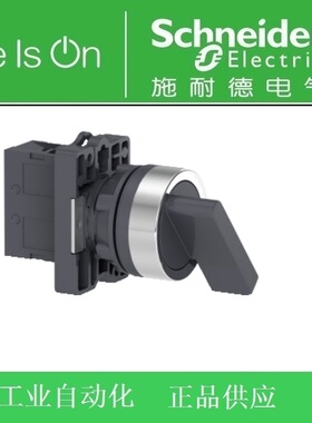 施耐德电气 长手柄选开关XA2-AJ21 XA2AJ21旋钮 2档 1常开