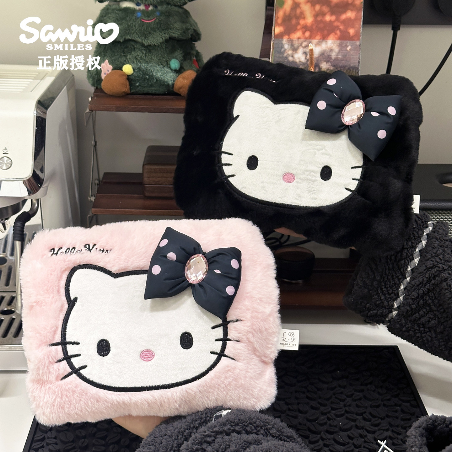 Hellokitty联名可爱充电热水袋防爆毛绒暖水袋宿舍高颜值暖宝宝萌