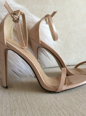 Stiletto heel shoes SW欧美经典高跟鞋简约一字百搭凉鞋婚鞋女鞋