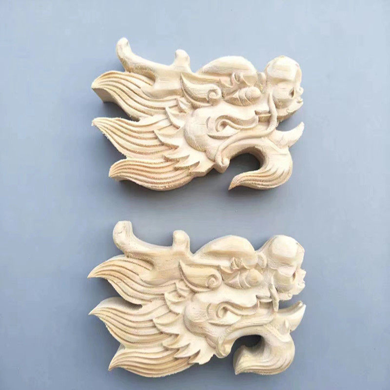 东阳木雕龙头寺庙龙舟龙椅花轿摆件实木机器手工立体雕刻可定做