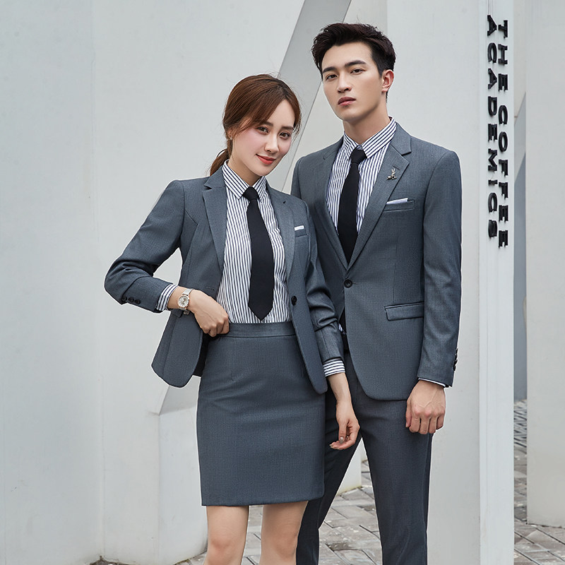 面试西装商务银行工作服男女同款