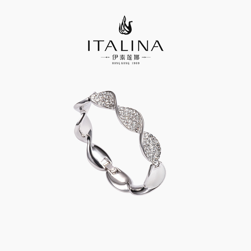 伊泰莲娜日韩ins风简约个性扭片手链饰品叠戴小众轻奢高级感手镯