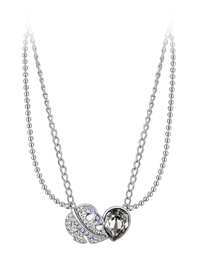 伊泰莲娜轻奢小众树叶镶嵌链子