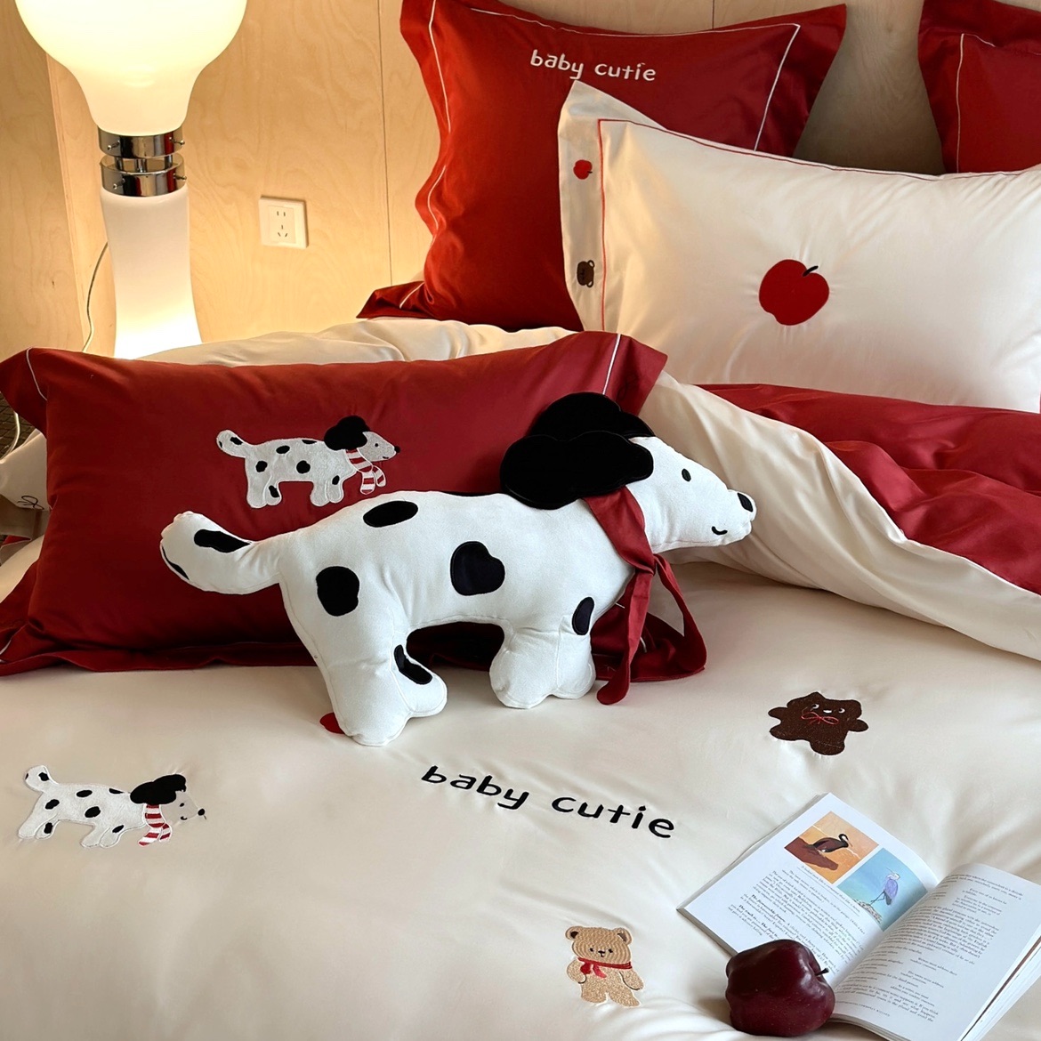 100支澳棉四件套全棉刺绣ins