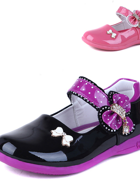 断码特价外贸女童单鞋 韩版女童公主鞋 皮鞋 春款漆皮单鞋17222