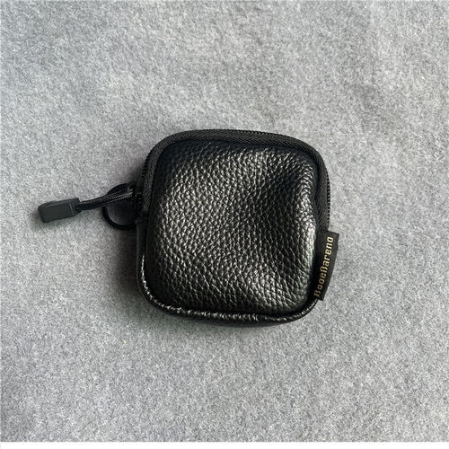 真皮耳机小挂包收纳钥匙门禁卡包