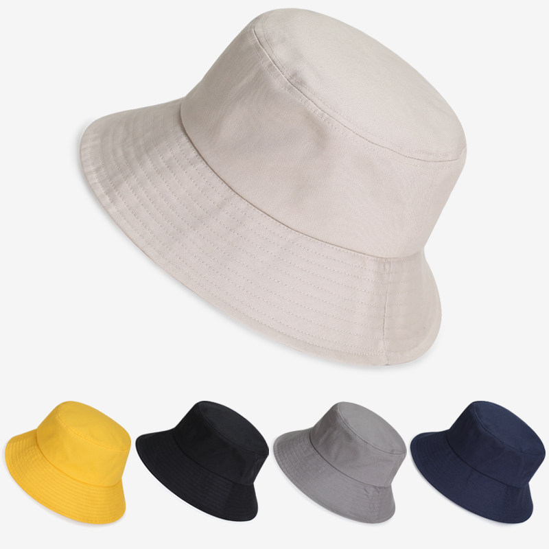 渔夫帽男秋天大头围帽子女潮加大号头大适合胖脸大秋季米色遮阳帽