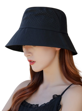 速干防紫外线帽子女夏女款渔夫帽