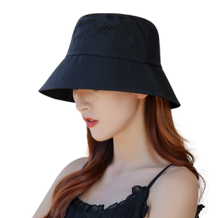 渔夫帽女夏季防晒遮阳帽透气速干网帽防紫外线帽子女夏女款太阳帽