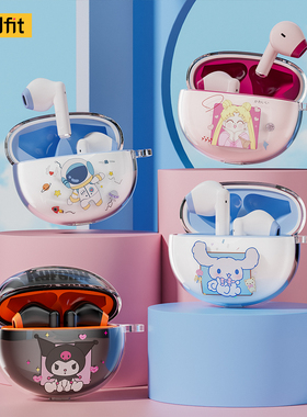 适用于realfit F2/F2PRO真无线蓝牙耳机动漫卡通萌系新款水贴全包硅胶软壳