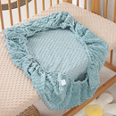 婴儿床笠a类豆豆绒秋冬儿童拼接床床垫罩四季 可定制宝宝床垫套 款