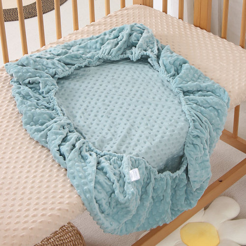 优伴床笠3D安抚豆豆绒四季款