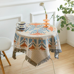 森系露营桌布氛围感复古床上装饰毯小尺寸盖毯户外毯子女生宿舍