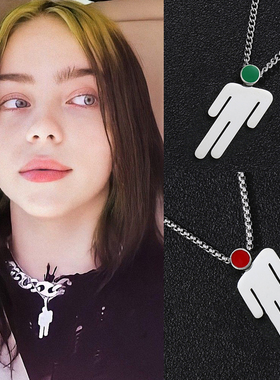 嘻哈街头碧梨小人同款项链