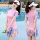 运动款 泳衣女分体保守遮肚显瘦平角裙式 学生泡温泉 新款 2026夏季