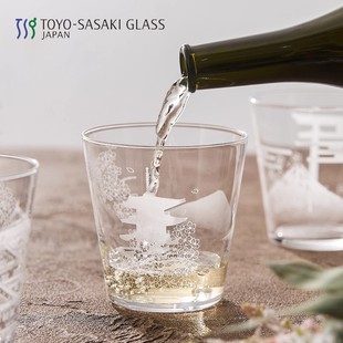TOYOSASAKI 进口进口水晶玻璃威士忌杯纹路水晶杯洋酒杯 GLASS日式