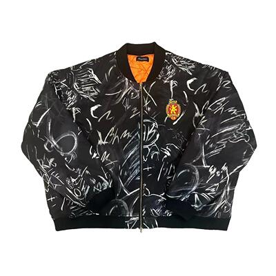 棒球领秋冬廓形涂鸦保暖原版开发