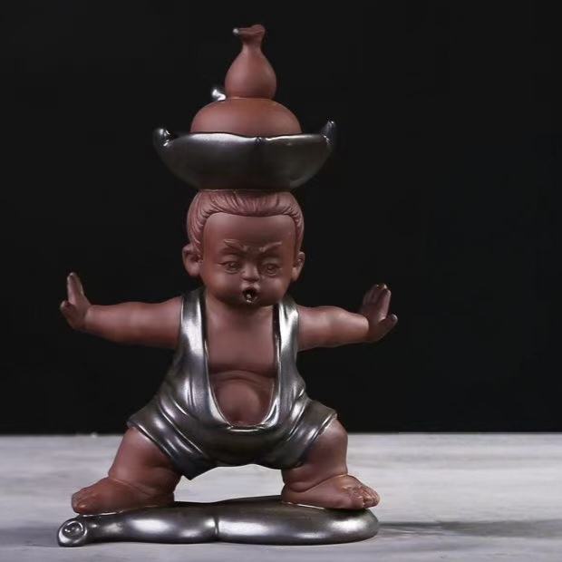 功夫茶具小青柑冲泡器专用泡茶过滤紫砂茶宠摆件创意个性葫芦娃