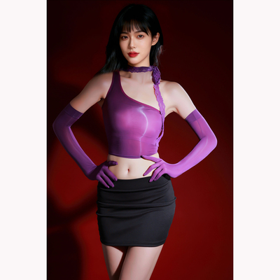 丝觅马油袜情调趣性感丝袜蕾丝飘带油光禁欲系连体衣丝袜全身女