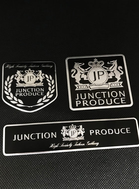 JP车贴汽车改装金属徽章铝合金贴标JUNCTION PRODUCE铭牌尾标装饰