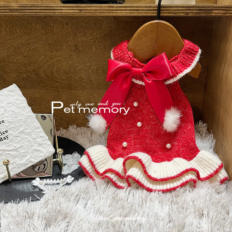 INS新款马尔济斯狗狗小香风长袖重工毛衣裙秋冬猫韩系宠物针织衫,宠物/宠物食品及用品,猫宠物服装/雨衣（新）,淘宝优惠券,粉丝福利购,淘宝优惠卷