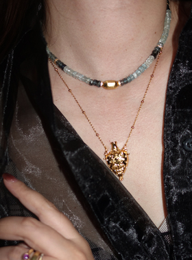 Spirits.浮生浪漫.酒壶银镀金两款可调节项链