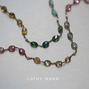 觅霞.ChanceOfAura枫叶限定 碧玺玻璃体编绳项链