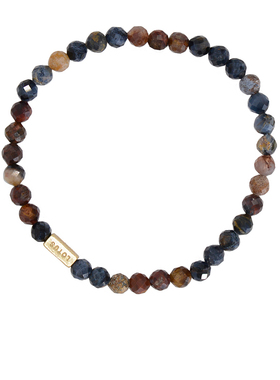 自然油画.彼得石Single Pietersite Bracele猫眼细手链