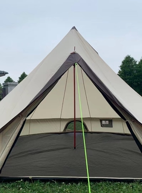 苏动户外印第安帐篷4米轻奢露营帐篷房车营地防雨帐篷遮阳棚天幕