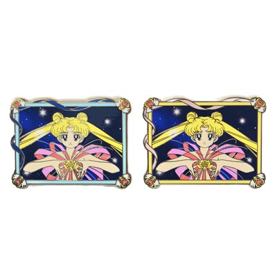 动漫周边 美少女战士金属胸针 月野兔变身珐琅徽章 书包配饰pin