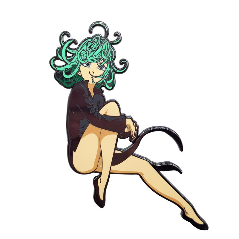 战栗的龙卷金属徽章 一拳超人动漫胸针 创意书包装饰