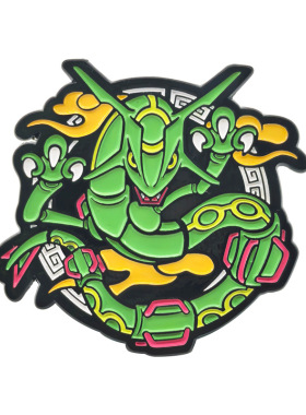 宝可梦周边裂空座神兽金属徽章 动漫书包装饰烤漆精灵胸针pins