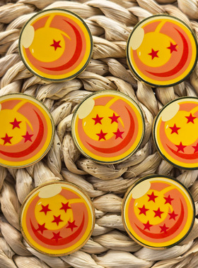 动漫周边七龙珠金属徽章 七星龙珠周边书包装饰胸针pins