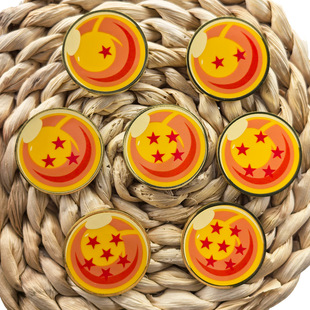 动漫周边七龙珠金属徽章 七星龙珠周边书包装饰胸针pins