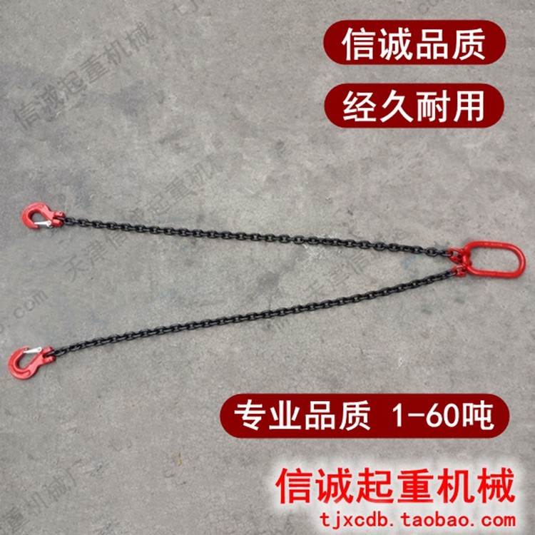 G80级链条组合式吊索具 双钩 双肢 双链 腿 吊具 起重吊链 1-60吨,五金/工具,其他起重工具,淘宝优惠券,粉丝福利购,淘宝优惠卷
