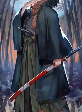 【翼方阁】定制！FGOfate冈田以藏cos灵衣男和服cosplay男装